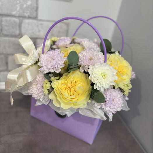 💜Сумочка с пионовидной розой💛😍