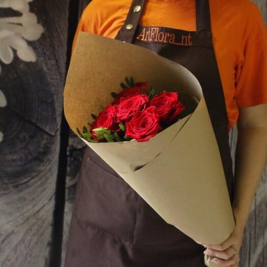 Ramo de 5 rosas rojas