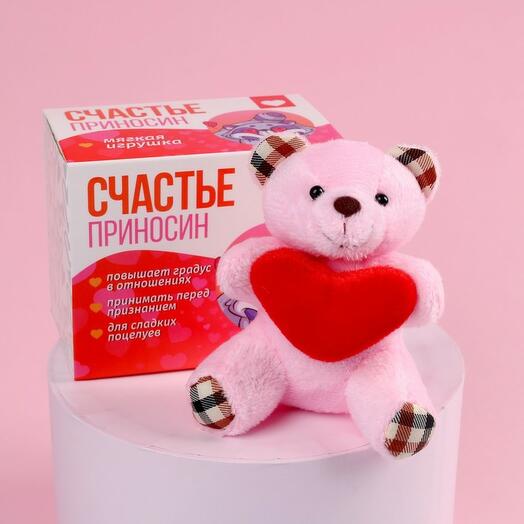 Мишка в подарочной коробке (игрушка)