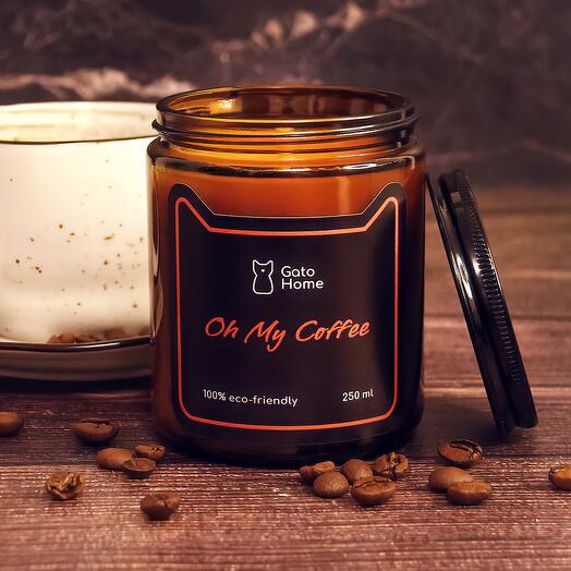 Aromatic candle "Oh, my coffee!", 250 ml