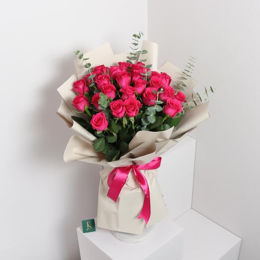 Fuchsia Pink Roses 2