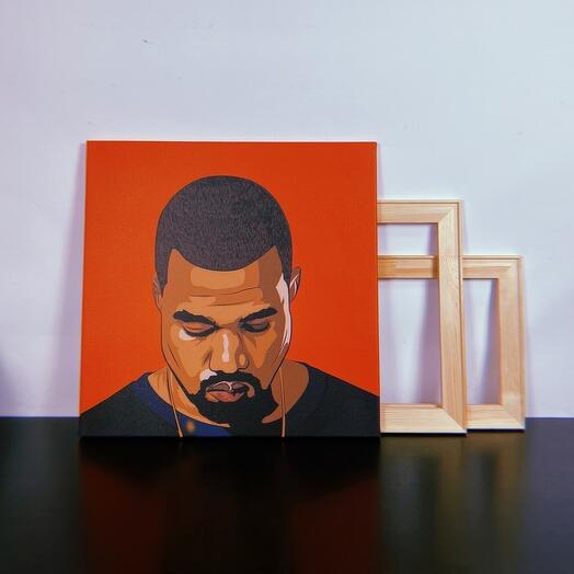 Картина на холсте Kanye West