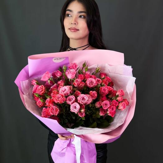 Букет из кустовых роз🌹🌹🌹