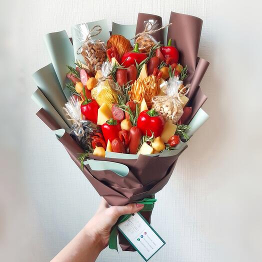 Мужской букет на 23 февраля, букет для мужчины , букет "Весений"