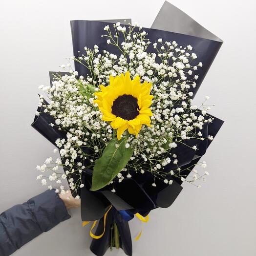 Men s Bouquet with sunflower