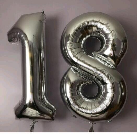 Шары любые цифры 2 шт