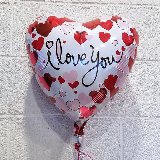 Шар Сердце «I love you» с гелием