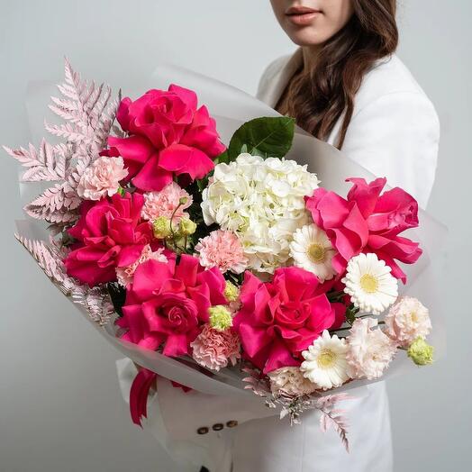 Авторский букет с французской розой 🌸