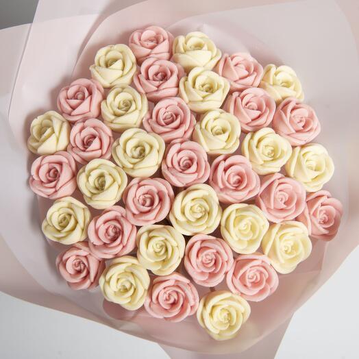 37 rosas de chocolate