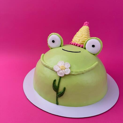 Торт в форме лягушки