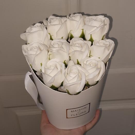 Букет роз из мыла