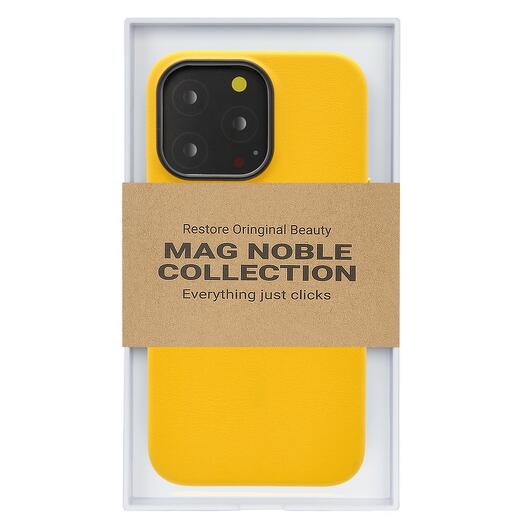 Чехол MagSafe iPhone 15 Pro Max Mag Noble-Жёлтый