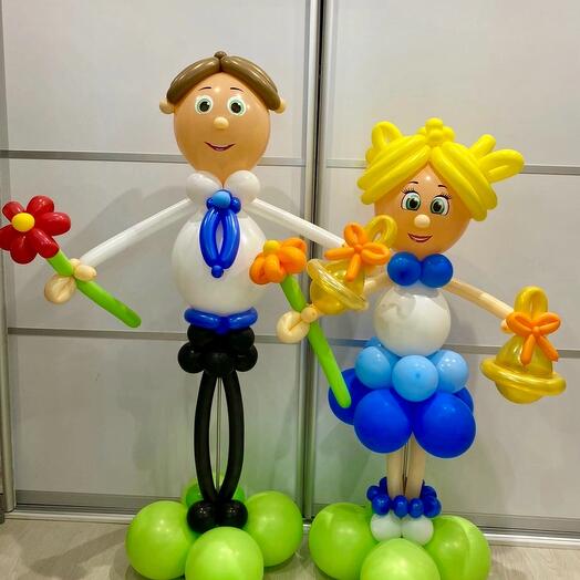 Школьники мальчик и девочка