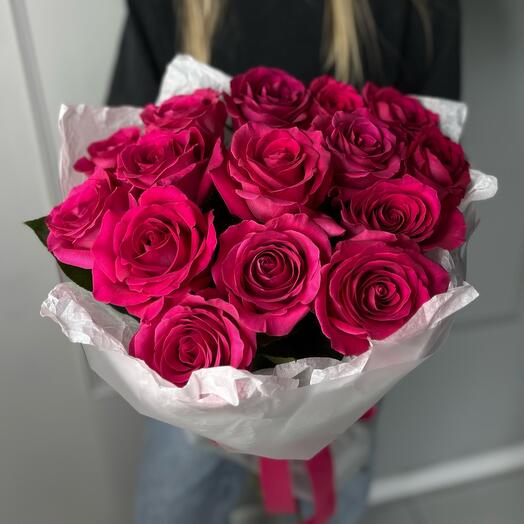 Букет розовые розы Эквадор| Для жены, мамы, бабушки, сестры, дочки, подруги, тещи, свекрови на день рождения, юбилей, свадьбу