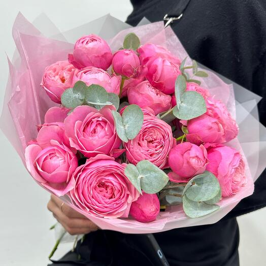 Букет пионовидные розы 💗