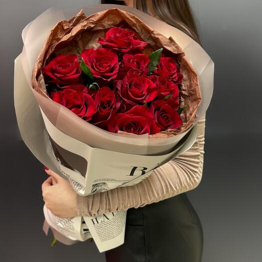 Букет из красных роз/ Розы красные 11 🌹