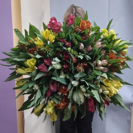 Букет из альстромерия микс
