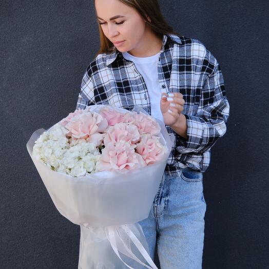 Гортензия   французские розы 💕