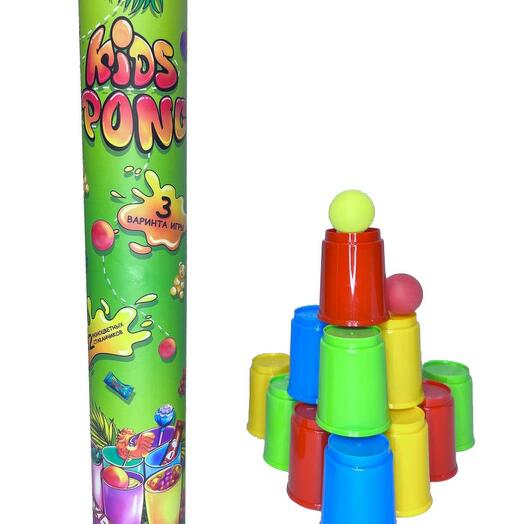 Настольная игра Kids Pong для компании / набор стаканов