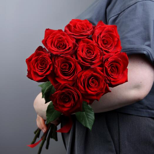 Bouquet with 9 red roses Ecuador