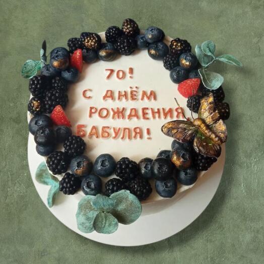 Торт с ягодами