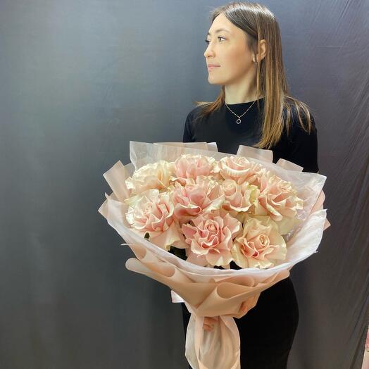 Розы букет.  Pink Mondial