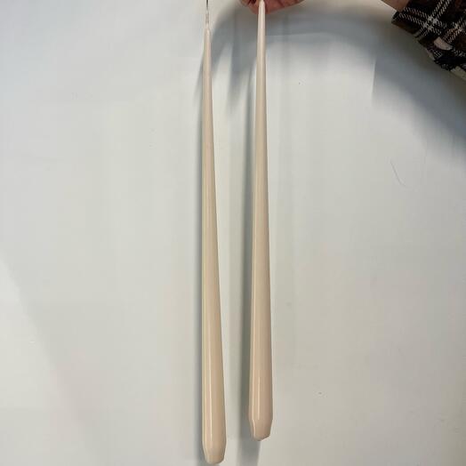 Интерьерные свечи, пара. Цвет айвори