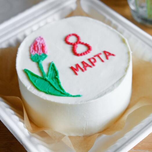 Бенто-торт 8 марта ( с тюльпаном)