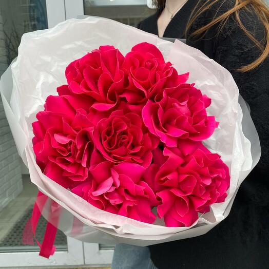 Букет французских роз, 7 шт