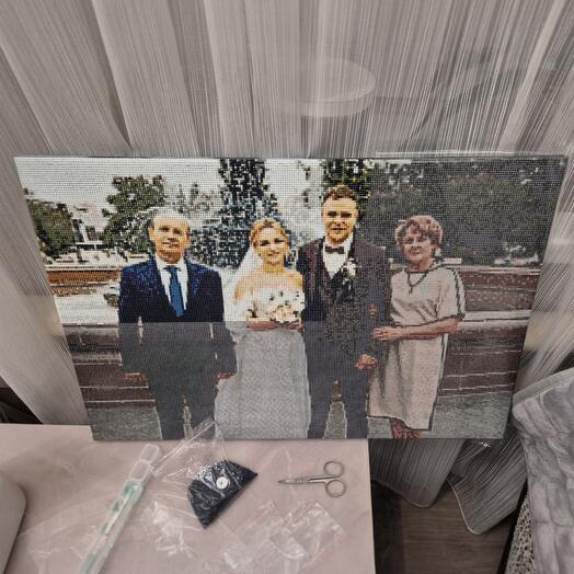 Алмазная мозаика по фото 40х60 см