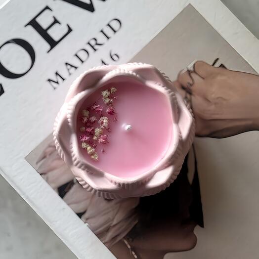 Свеча в подсвечнике «Rose