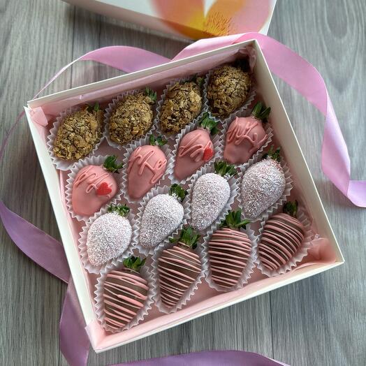 Клубника в шоколаде набор 16 шт 💕