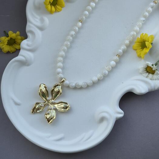 Колье Gold Flower