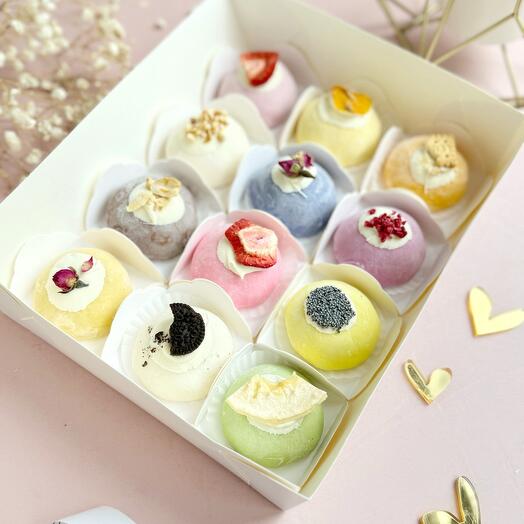 ❗️WOW mochi❗️моти 12 вкусов ассорти день рождения, в подарок, маме, друзьям, коллегам, родителям, на годовщину, сестре, брату