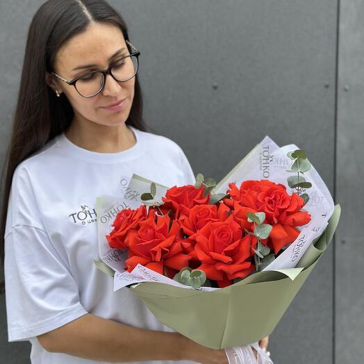 Монобукет из роз сорта Нина