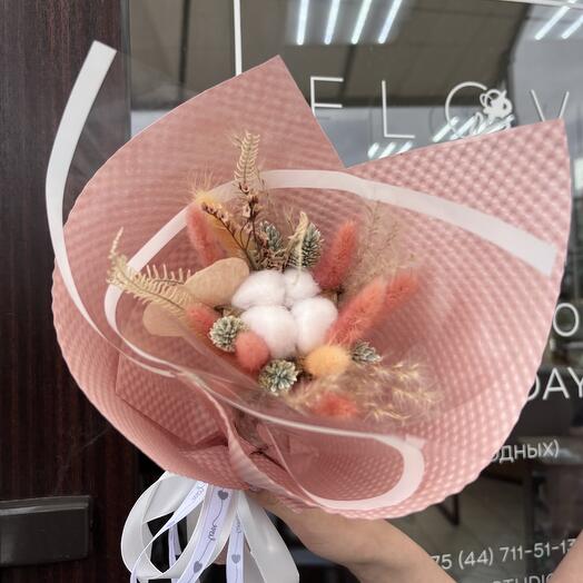 Букет из сухоцветов «Милый комплимент