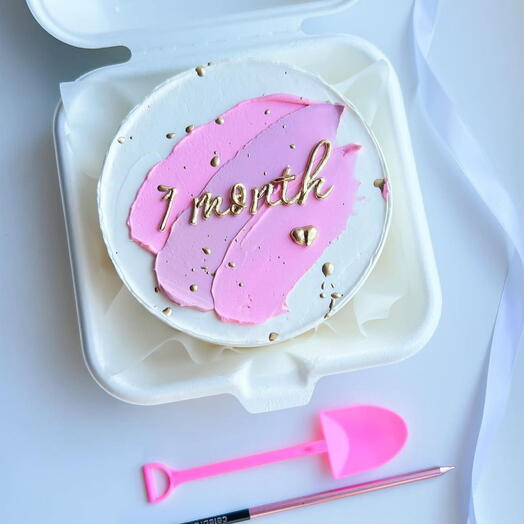 Месяцы розовый с мазками