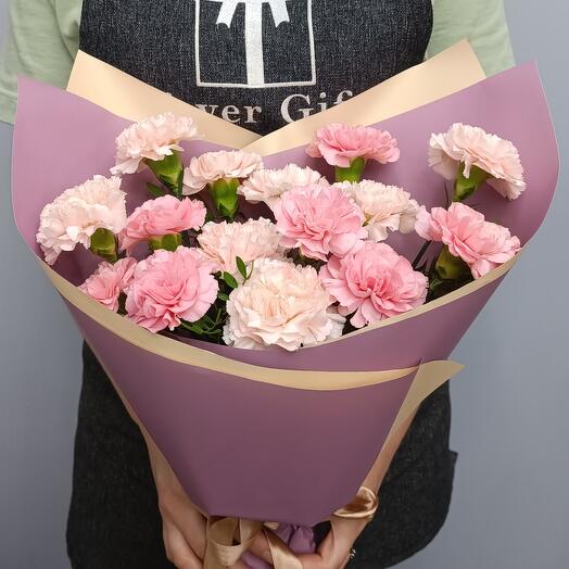 Букет диантусов 15 шт