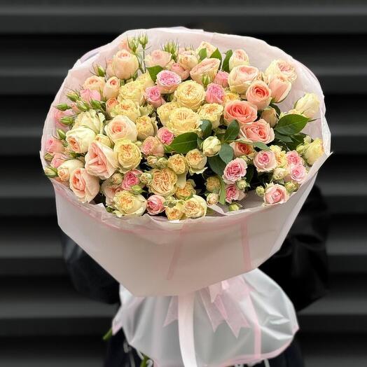 Микс кустовых роз