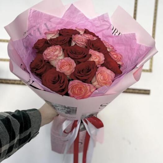 Микс роз из 21шт