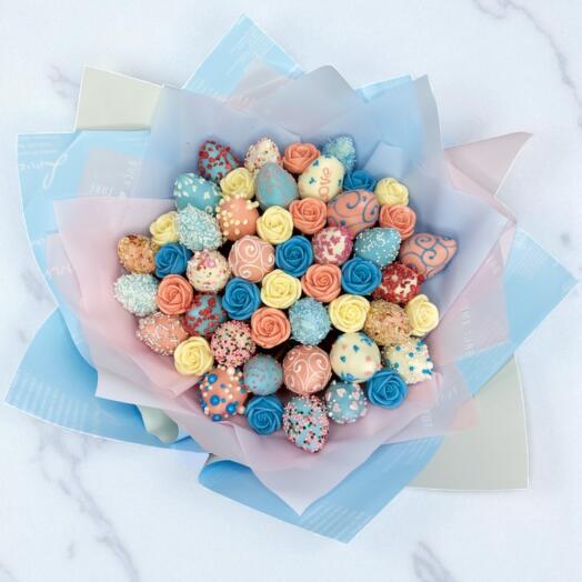 Букет 29 клубник в шоколаде арт. 3983