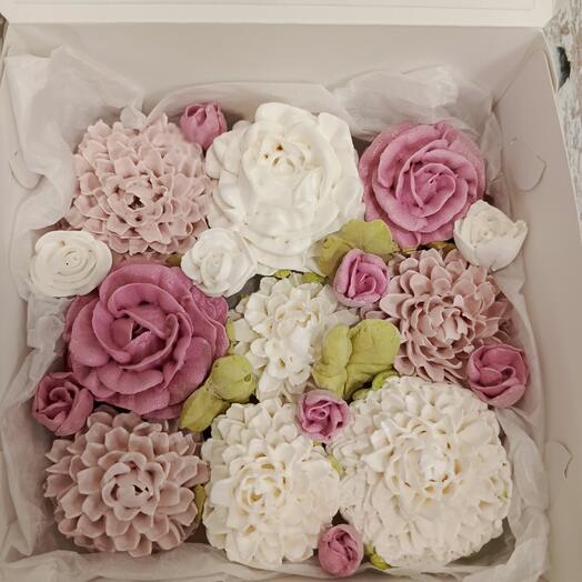 Подарочный зефир розы/ хризантемы 🌹