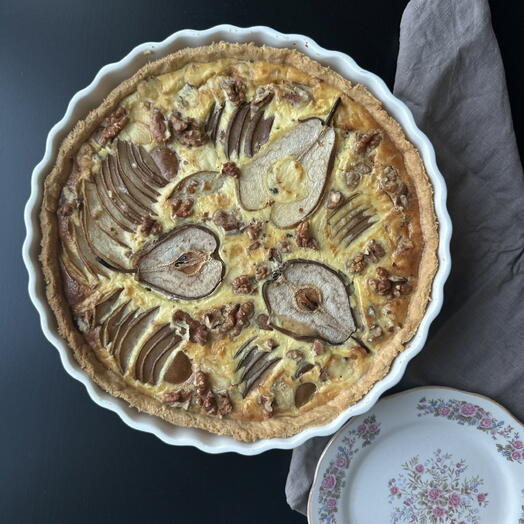 Пирог (тарт) груша/блю чиз