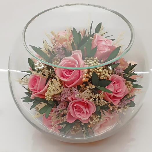 Натуральные пионы в стекле, вакуум* (RF2.16550pr)