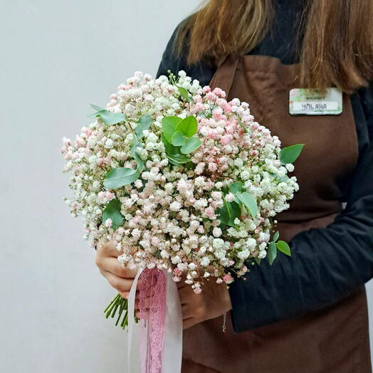 Букет невесты из гипсофилы