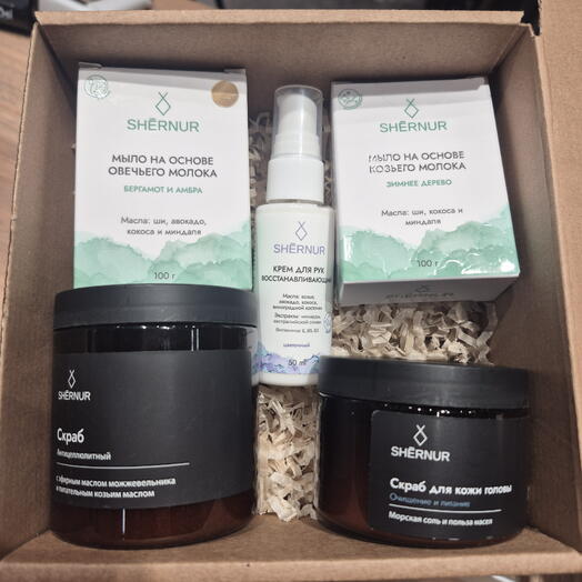 Подарочный набор с набором мыла в подарок маме, бабушке