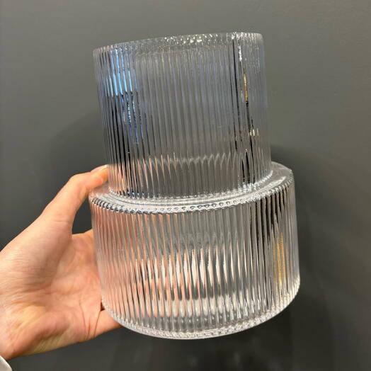 Ваза ребристая