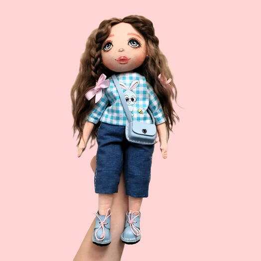 Текстильная кукла для девочек