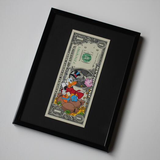 Интерьерная картина "Скрудж. Удача на крючке"