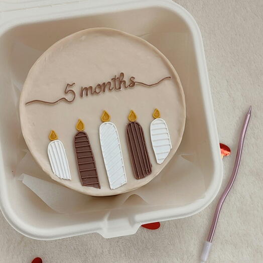 Бенто торт на 5 месяцев, по месяцам